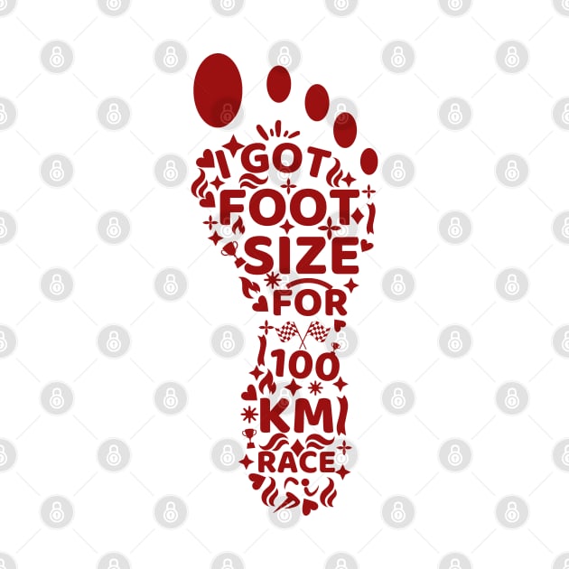 I got foot size for 100 Km race by ICONIS