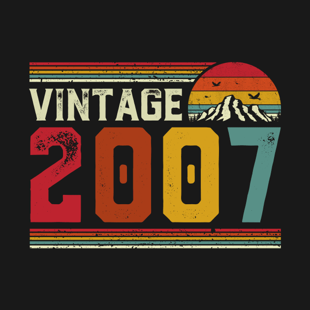 Vintage 2007 Birthday Gift Retro Style by Foatui