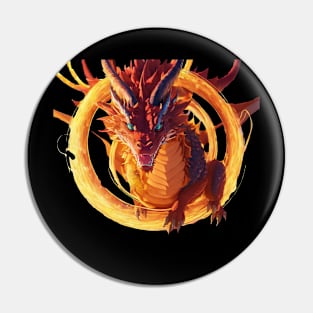 golden dragon Pin