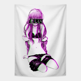 Aesthetic Japanese Girl 10 Tapestry