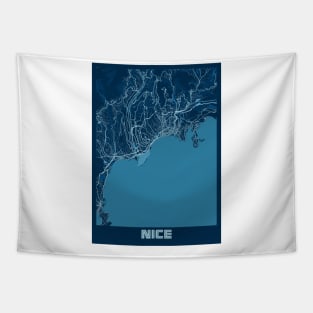 Nice - France Peace City Map Tapestry