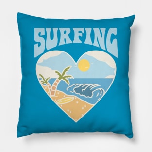 I LOVE SURFING Pillow