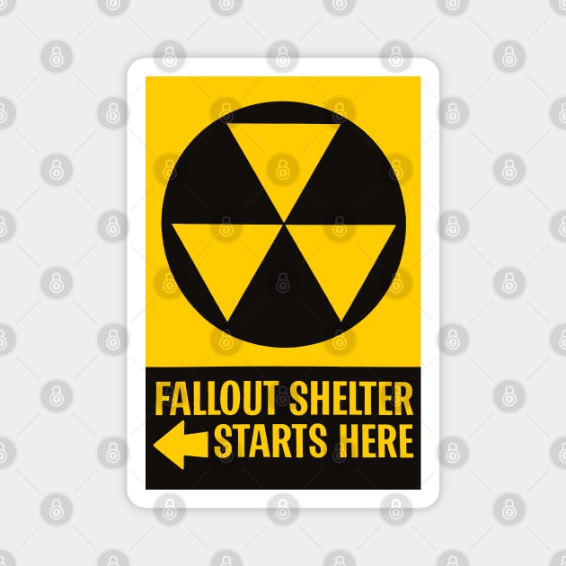 Fallout Shelter Starts Here Magnet by katmargoli