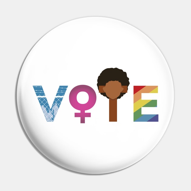 VOTE Pin by Paper and Simple