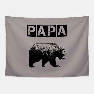 Papa Bear Grunge Distressed Tapestry