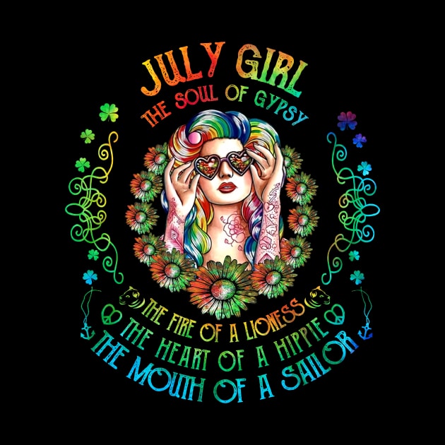 July Girl The Soul Of A Gypsy  birthday gift by American Woman