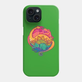 Dino Rainbow Phone Case