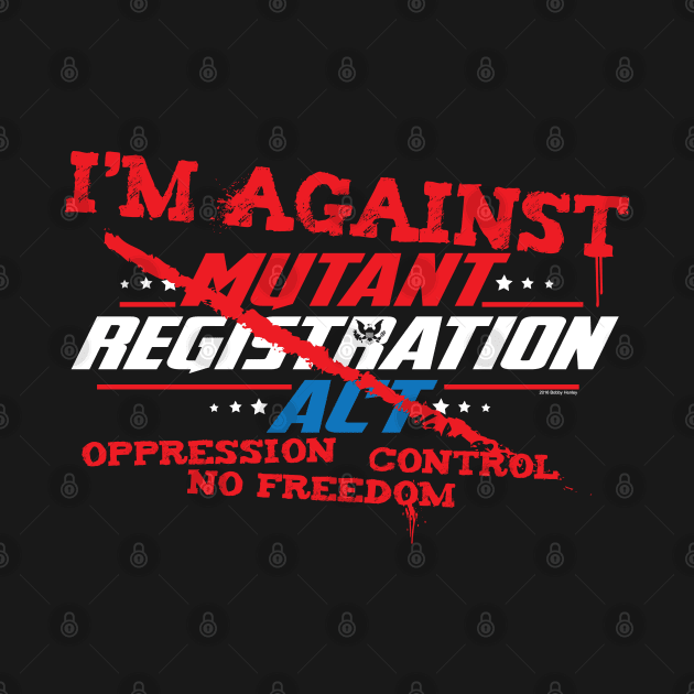 Mutant Registration Act - AGAINST by Illustratorator