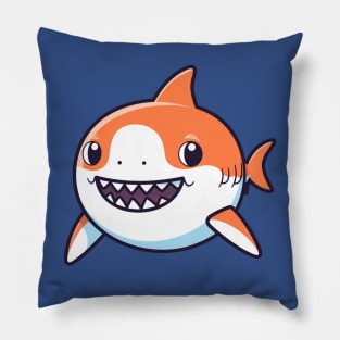 Baby orange shark, cartoon Pillow