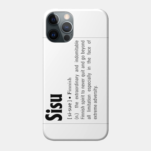 Sisu: Definition of Finnish word - Christmas Inspired - Phone Case