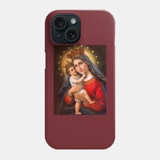 Divine Christian Art Mother Mary and Baby Jesus Christ Phone Case