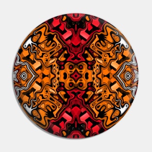 Orange Red White Pin