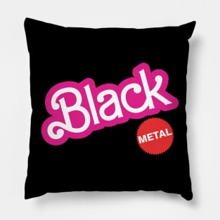 Black Metal Pillow