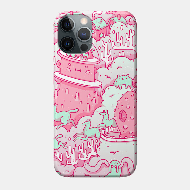 pink - Trippy - Phone Case