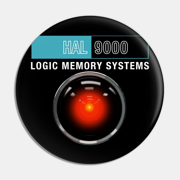 HAL 9000 Pin by Deadcatdesign
