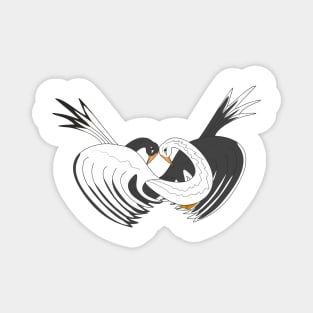 yin and yang_Birds Magnet