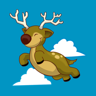 Flying Reindeer T-Shirt