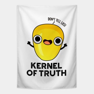 Kernel of Truth Cute Corn Pun Tapestry