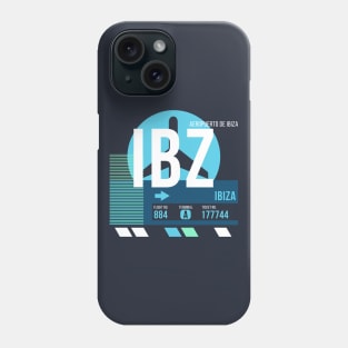 Ibiza (IBZ) Airport // Sunset Baggage Tag Phone Case