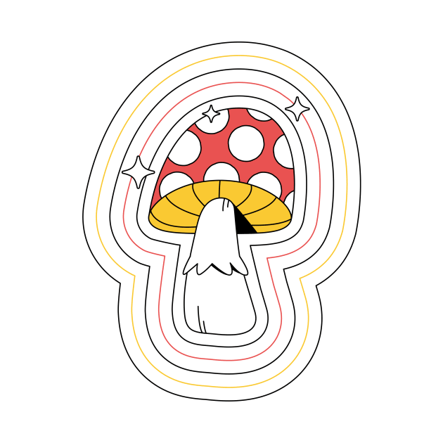 Magic shrooms by Nora Gazzar