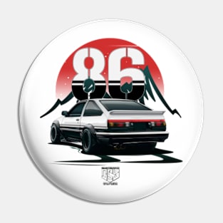 AE86 Trueno (White) [ OSY Graphics ] Pin