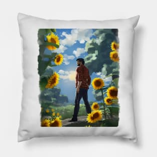 Pilgrim and Flowers Pillow