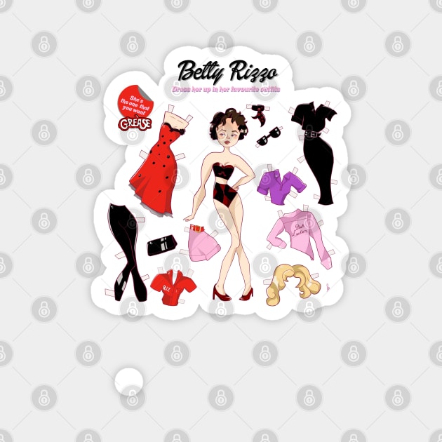 Rizzo Paper Doll (GREASE) Magnet by themunchkinboutique