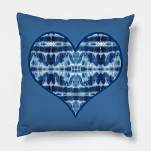 Tie Dye Twos Blues Pillow