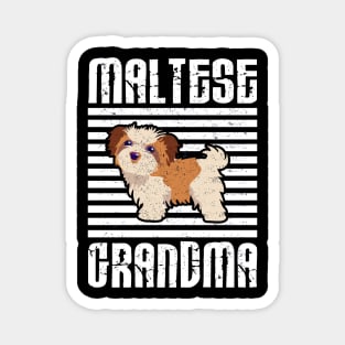 Maltese Grandma Proud Dogs Magnet