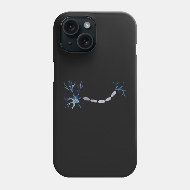 Neuron galaxy nerve cell Phone Case by Carries Design 