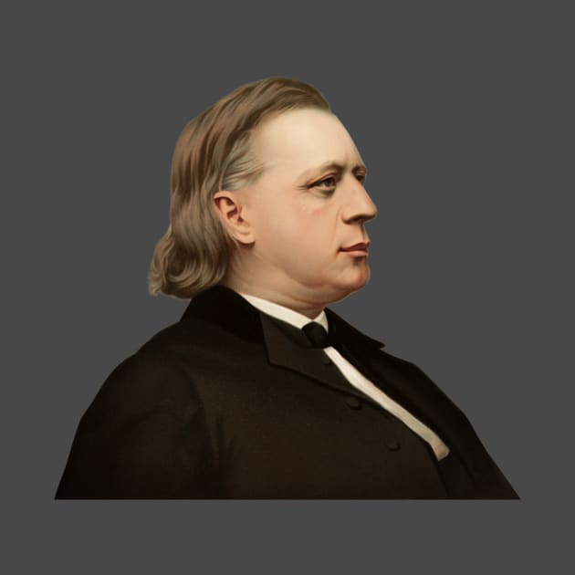 Henry Ward Beecher Portrait by warishellstore