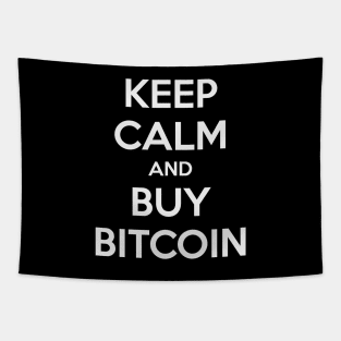 KEEP CALM AND BUY BITCOIN Tapestry
