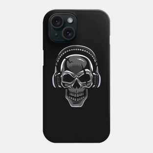 Skull And Headphones - Skull - Headphones Phone Case