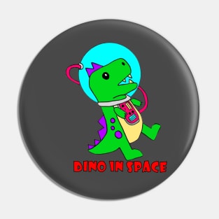 Dino in Space Pin