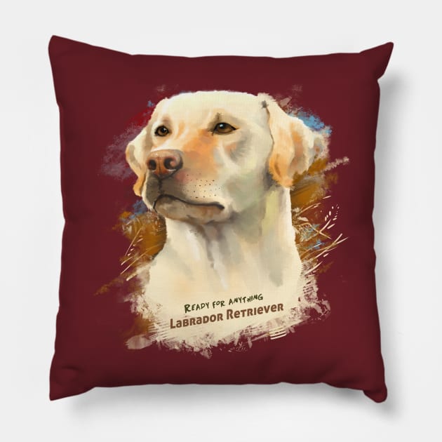 Labrador Retriever Pillow by Fine_Design