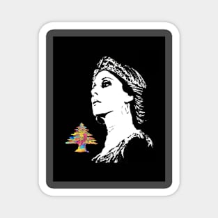 Fairuz Art cedar Magnet