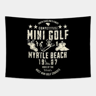 South Carolina'S Finest Mini Golf Myrtle Beach 1987 Vintage Tapestry