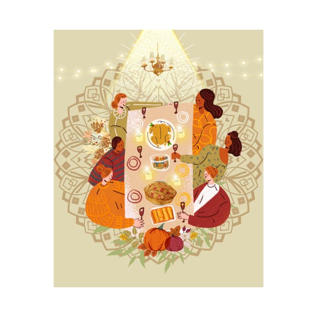 Thanksgiving Dinner with friends by ariverde