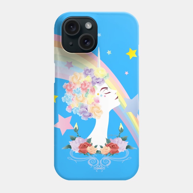 Rainbow Unicorn Phone Case by amadeuxway