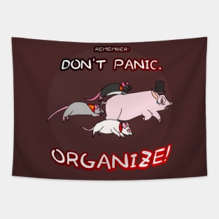 Don't Panic: Organize! (Full Color Version 1) Tapestry
