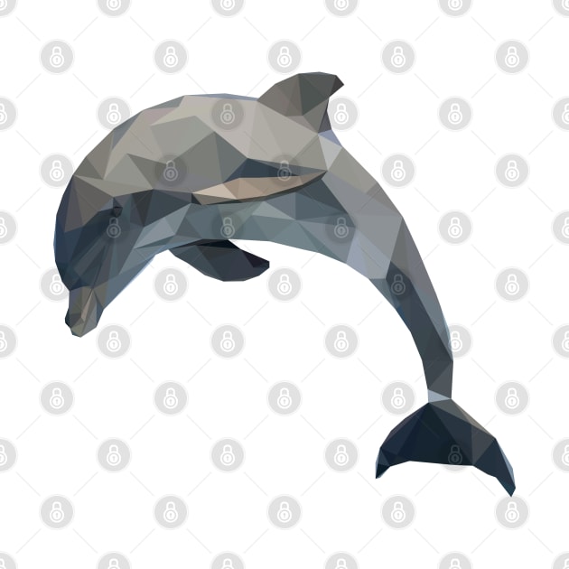 dolphin lowpoly art by Amartwork