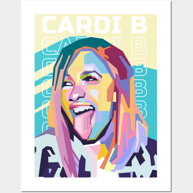 Abstract Cardi B in WPAP - Cardi B - Posters and Art Prints | TeePublic Abstract Cardi B In Wpap - Cardi B - Posters And Art Prints | Teepublic