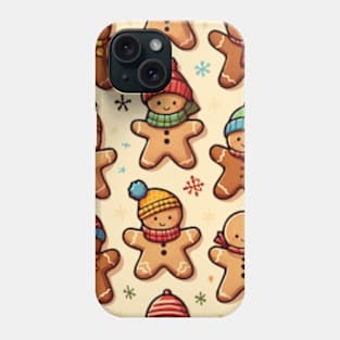 Gingerbread Men Pattern Phone Case