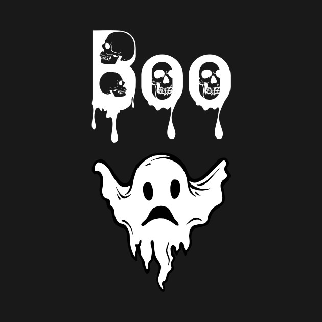 boo ghost | scary ghost for halloween | gift for kids and adults by ilhamee