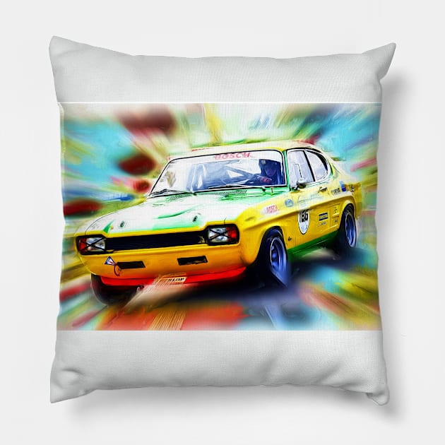 Rallye and Racing #8 Pillow by DeVerviers