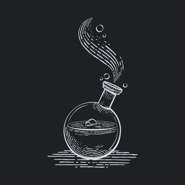 Magic Potion Vintage Dark by Wolfkin Design