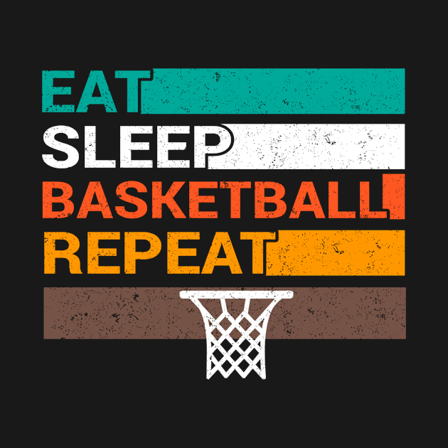 Eat Sleep Basketball Repeat - Basketball Gift by ELITE STORE