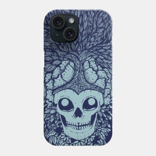 Skull and Tree Crown Phone Case