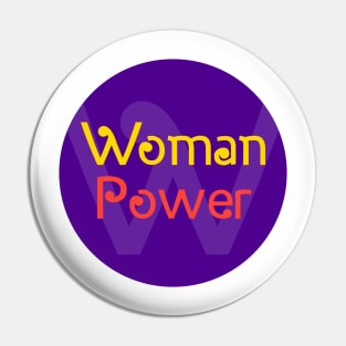 WOMAN POWER CIRCLE Pin