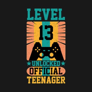 Level 13 unlocked official teenager gambling T-Shirt